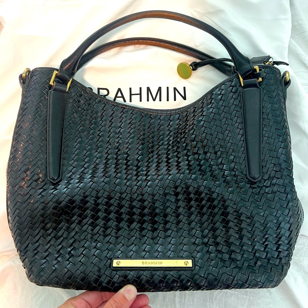 *make me an offer!!**  Brahmin Leather Satchel Bag - Good Used Condition